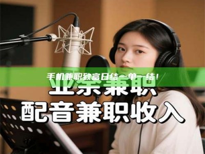 巴音郭楞手机兼职致富日结一单一结！